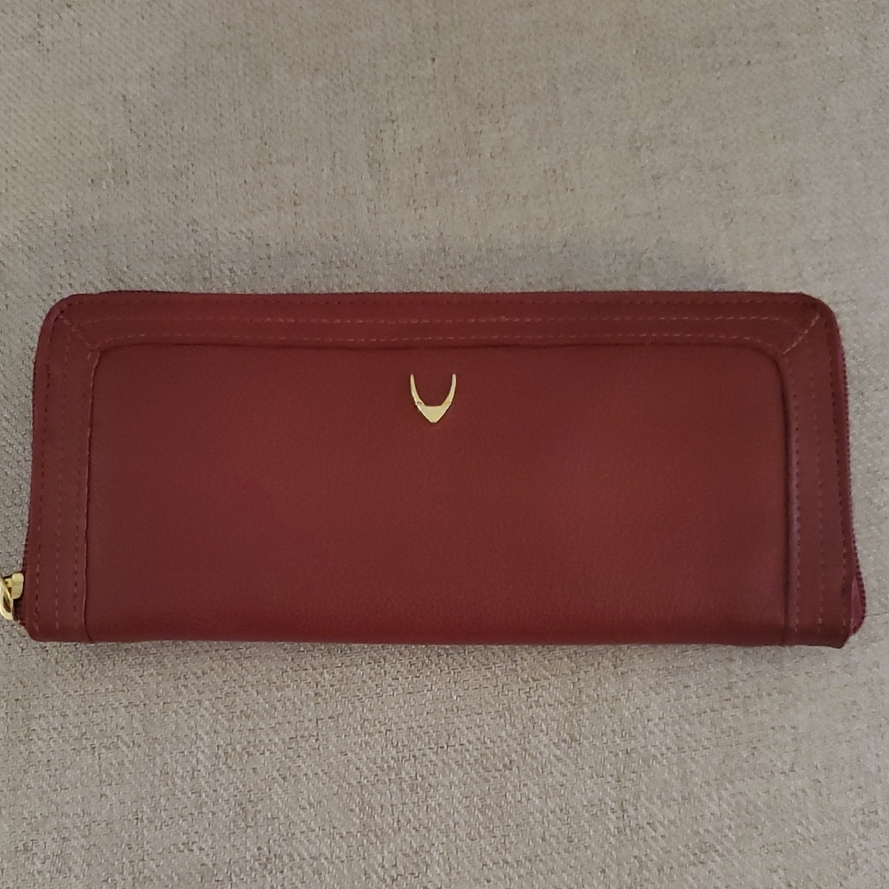 Elegant Red Leather Wallet